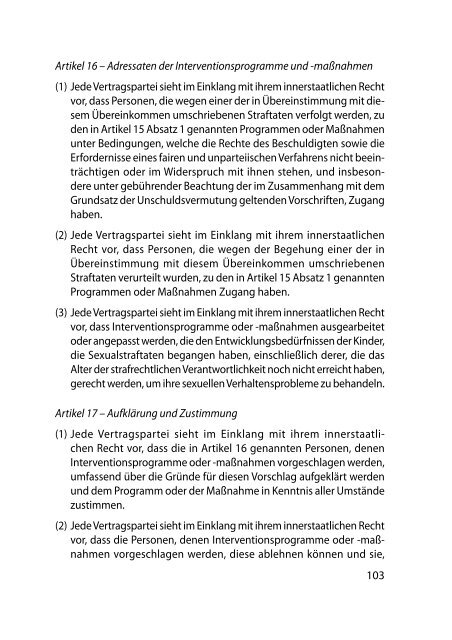 Handbuch für Parlamentarier - Übereinkommen des Europarats zum ...