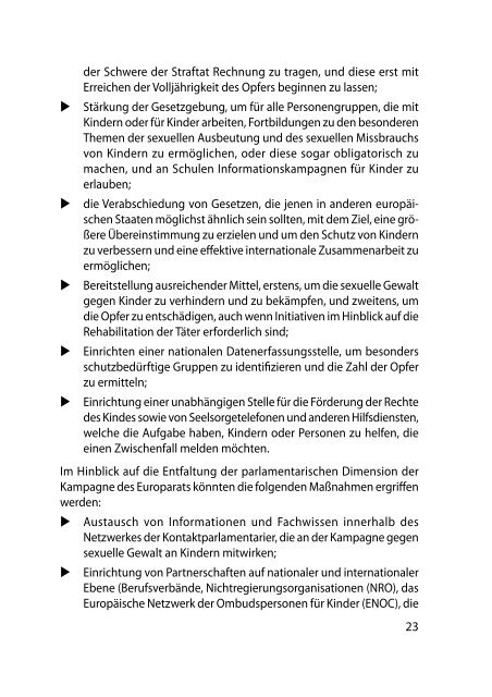 Handbuch für Parlamentarier - Übereinkommen des Europarats zum ...