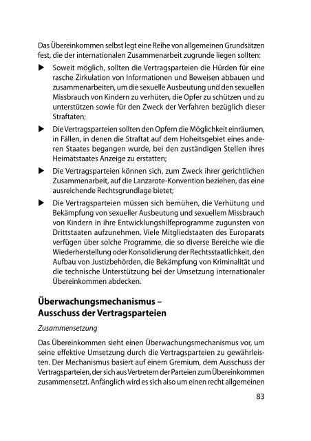 Handbuch für Parlamentarier - Übereinkommen des Europarats zum ...