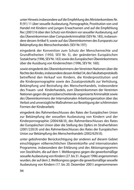 Handbuch für Parlamentarier - Übereinkommen des Europarats zum ...