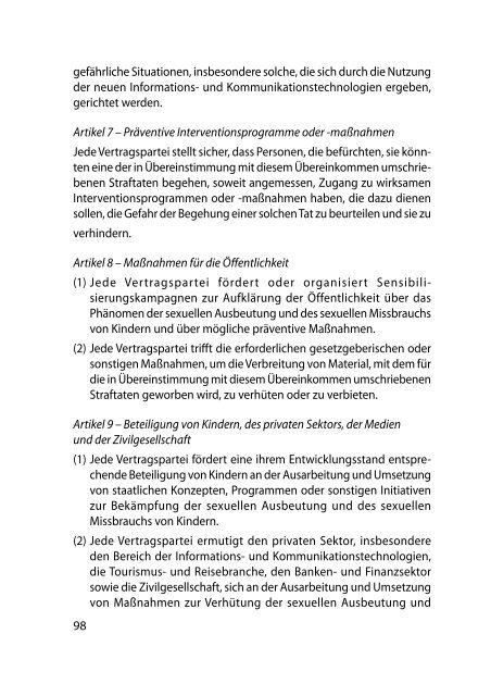 Handbuch für Parlamentarier - Übereinkommen des Europarats zum ...