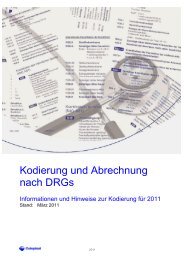 Kodierung und Abrechnung nach DRGs - Coloplast