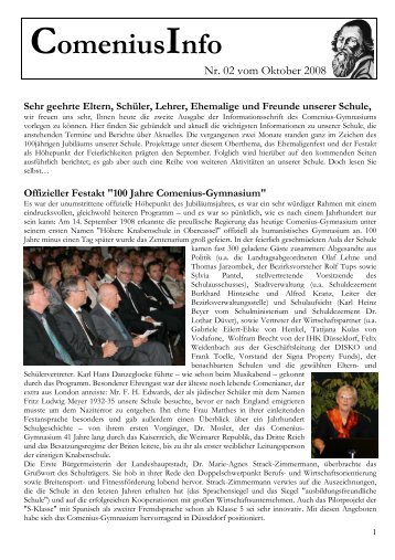 omenius nfo - Comenius-Gymnasium