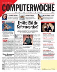 Erh ht IBM die Softwarepreise - Computerwoche