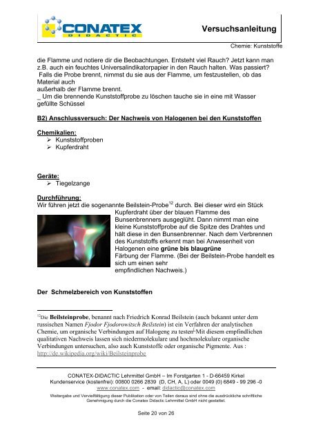 Kunststoffe - Conatex-Didactic Lehrmittel GmbH