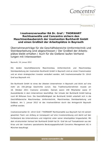 Insolvenzverwalter RA Dr. Graf / THORWART Rechtsanwälte und ...