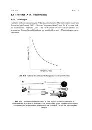 1.4 Heißleiter (NTC-Widerstände) - zu PCs und Mikrocontrollern