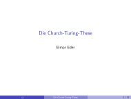 Die Church-Turing-These
