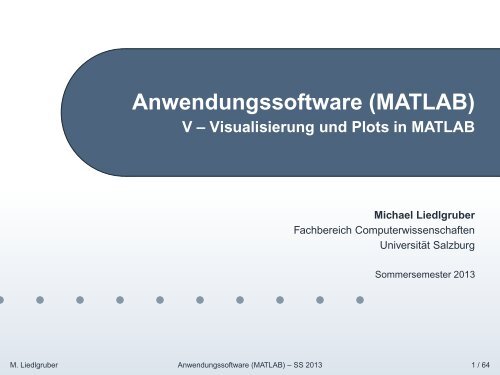 Visualisierung und Plots in MATLAB