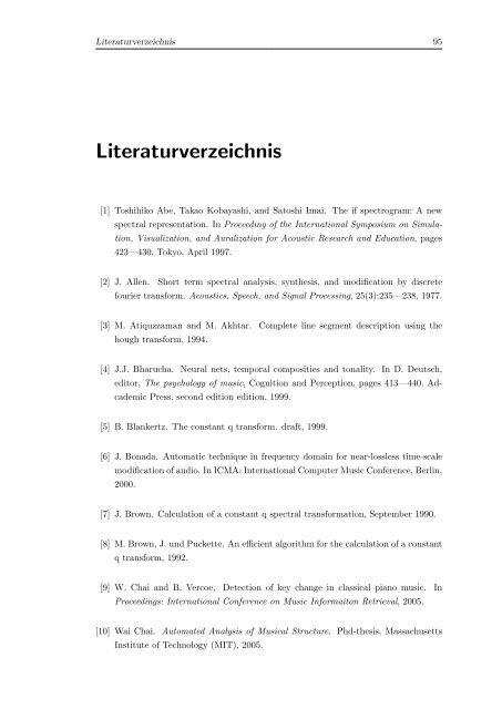 Automatische Erkennung von Cover-Versionen und Plagiaten in ...