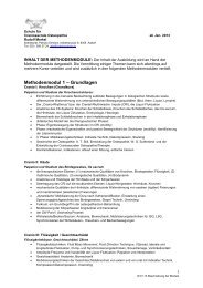 Module Ausbildung 2013 - Cranioschule - Rudolf Merkel