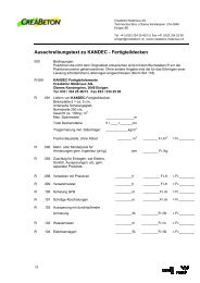 Ausschreibungstext zu KANDEC - Fertigteildecken - Creabeton ...