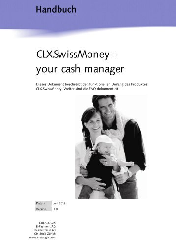 CLX.SwissMoney - your cash manager - Crealogix