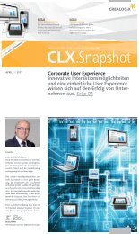 Snapshot - Corporate User Experience - Crealogix