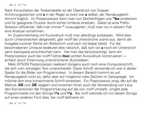 Schöner drucken -- /usr/lib/term/taboll