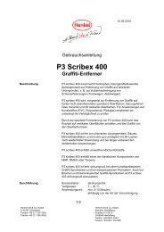 P3 Scribex 400 - CSC JÄKLECHEMIE GmbH & Co. KG