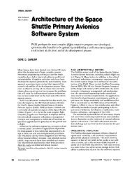 Architecture of the Space Shuttle Primary Avionics Software System