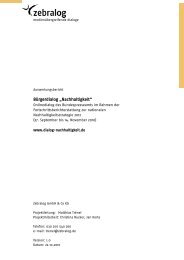 Auswertungsbericht – Bürgerdialog Nachhaltigkeit - CSR in ...