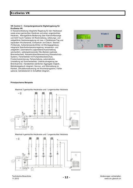 DE Technische Broschüre EcoSwiss VK - CTC Giersch AG