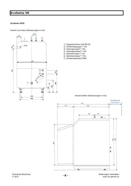 DE Technische Broschüre EcoSwiss VK - CTC Giersch AG