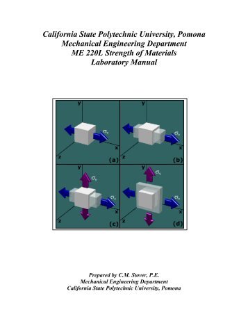 STRENGTH OF MATERIALS LABORATORY MANUAL