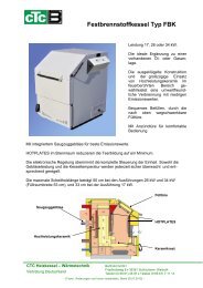 Festbrennstoffkessel Typ FBK - CTC Heizkessel