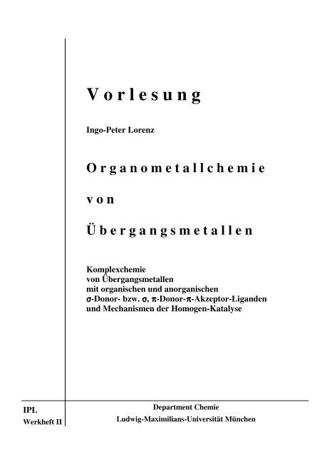 V o r l e s u n g - Ludwig-Maximilians-Universität München