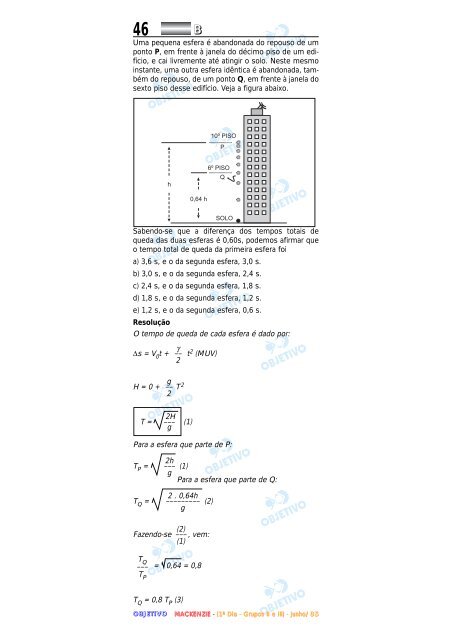 REDAÇÃO Redija uma dissertação a tinta ... - Curso Objetivo