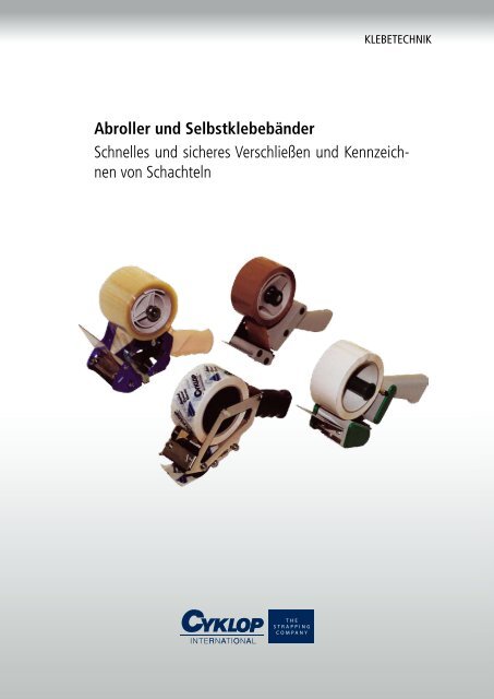 Produktinfo als PDF Downloaden - Cyklop