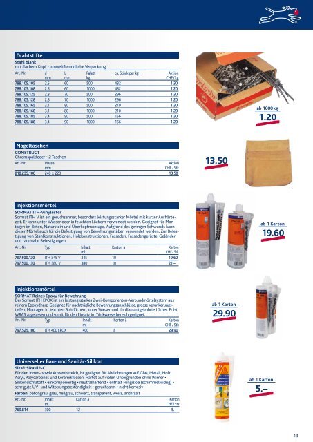 Baumarkt 2012 / 2013 deutsch (pdf/1.99MB) - Debrunner Acifer