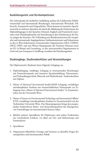 Kleine Geschichte der Diplomatischen Akademie Wien - Diplomatic ...