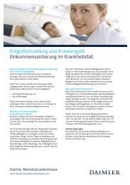 Entgeltfortzahlung und Krankengeld ... - Daimler BKK