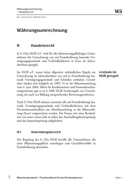 Währungsumrechnung