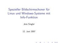 Spezieller Bildschirmschoner für Linux und Windows-Systeme mit ...