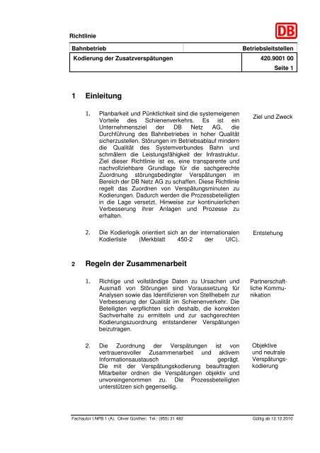 Richtlinie Zur Anlage Von Stadtstraßen Anlage 6.2: Richtlinie 420.9001 - DB Netz AG