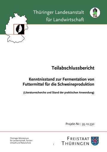 Kenntnisstand zur Fermentation von Futtermittel für die ...