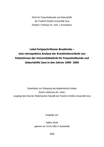 Dissertation Teil1 - Digitale Bibliothek Thüringen