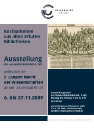 Kostbarkeiten aus alten Erfurter Bibliotheken - Digitale Bibliothek ...