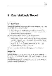 Kapitel 3 - Praktische Informatik / Datenbanken