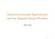 Optimal-trennende Hyperebenen und die Support Vector Machine