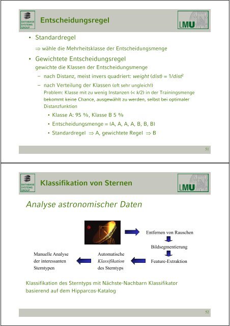 Klassifikation - Database Systems Group - Ludwig-Maximilians ...