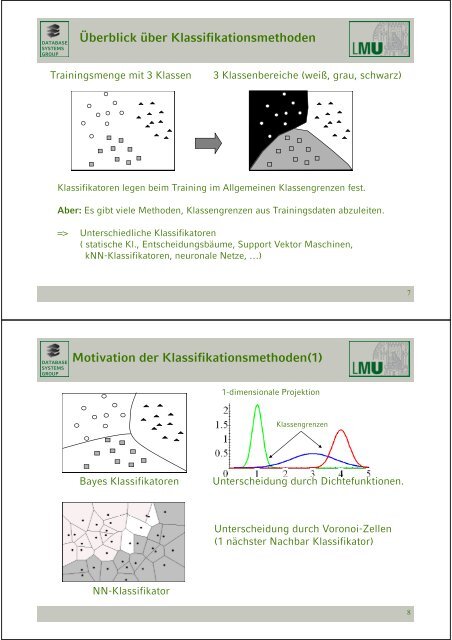 Klassifikation - Database Systems Group - Ludwig-Maximilians ...
