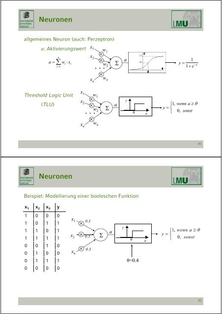 Klassifikation - Database Systems Group - Ludwig-Maximilians ...