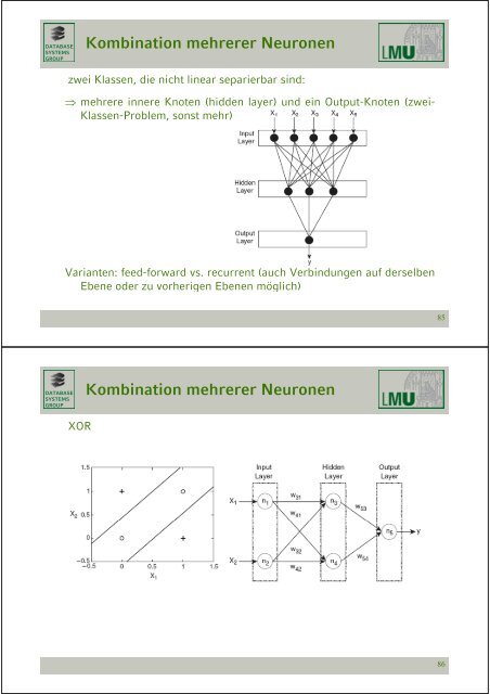 Klassifikation - Database Systems Group - Ludwig-Maximilians ...