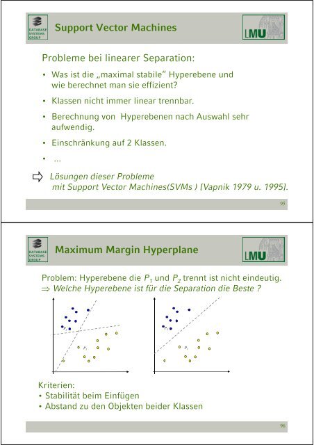 Klassifikation - Database Systems Group - Ludwig-Maximilians ...