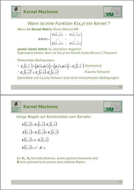 Klassifikation - Database Systems Group - Ludwig-Maximilians ...