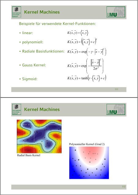 Klassifikation - Database Systems Group - Ludwig-Maximilians ...