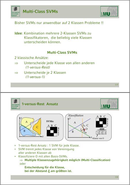 Klassifikation - Database Systems Group - Ludwig-Maximilians ...