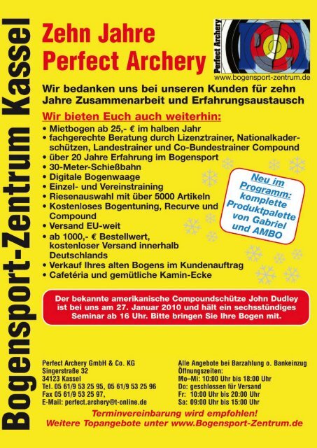 BS-Info 2009/2010 - Deutscher Bogensportverband 1959 e.V.