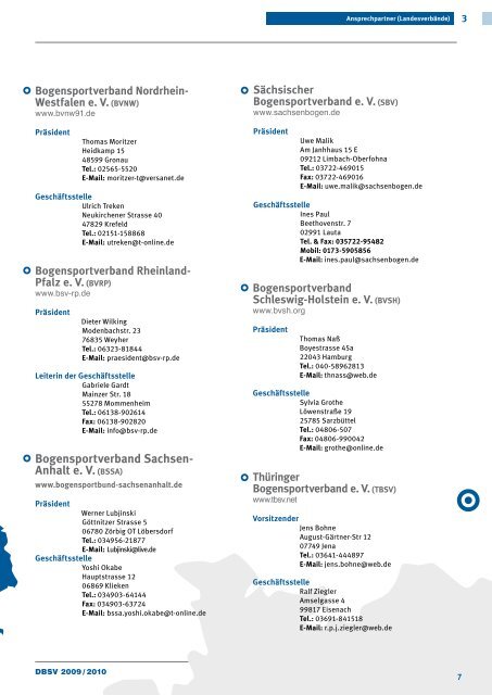 BS-Info 2009/2010 - Deutscher Bogensportverband 1959 e.V.